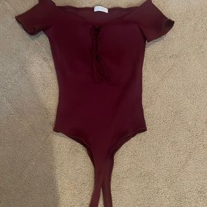Beautiful burgundy bodysuit